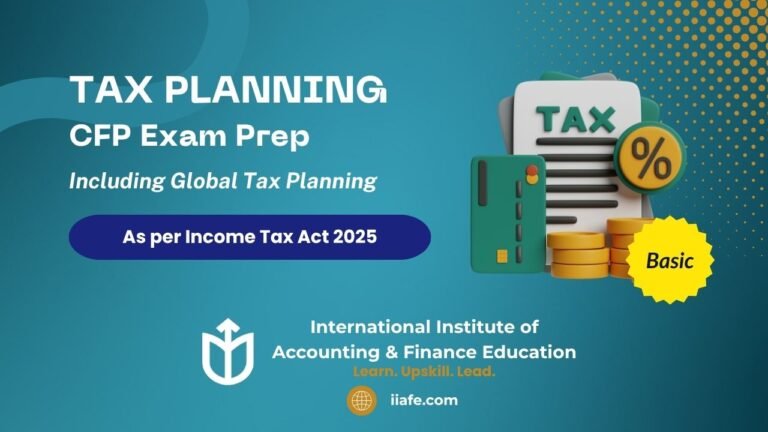 Tax Planning | CFP Exam Prep-Basic