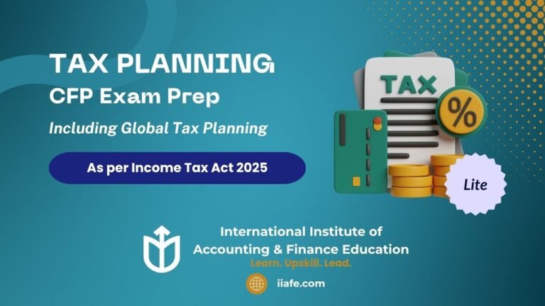 Tax Planning | CFP Exam Prep-Lite